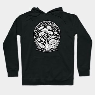 Black and White Blossoming Environment Hoodie